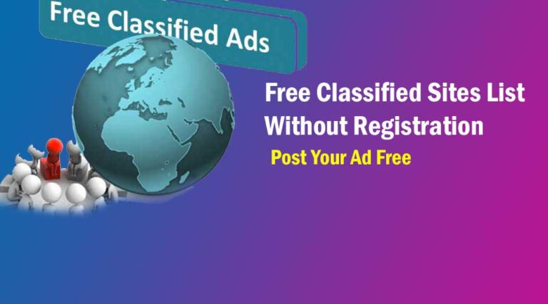 Free Classified Sites List Without Registration 2023 – Post Your Ad free