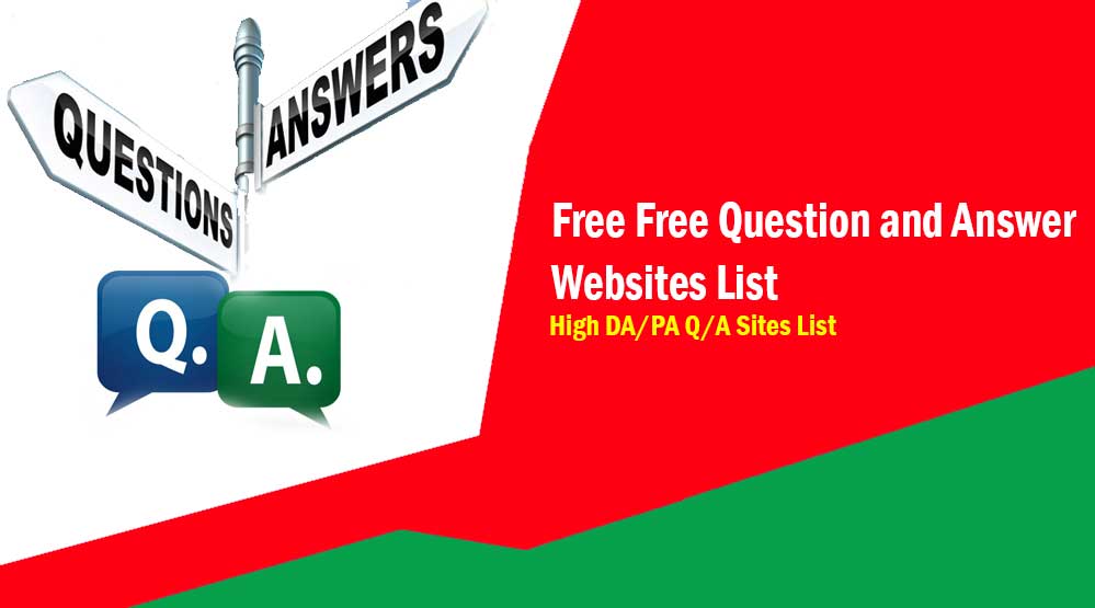 Free Question and Answer Websites List