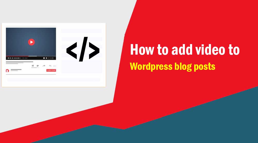 How to add video to wordpress blog posts