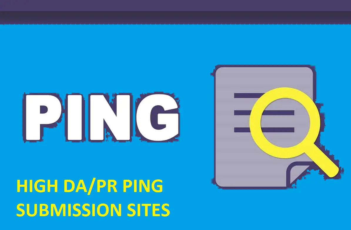 PING SUBMISSION SITES
