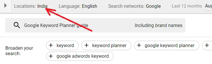 Use Location Filter to Search Perfect Keyword
