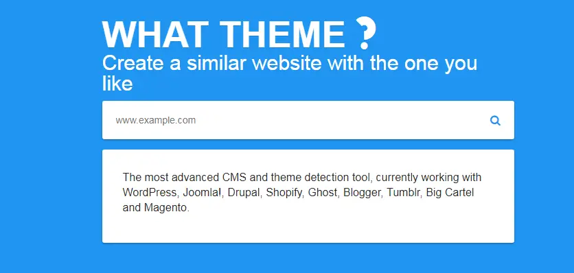 What-Theme wordpress Theme Detection