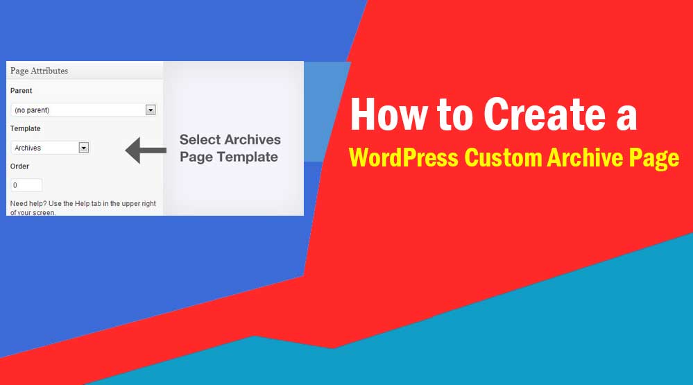 WordPress Custom Archive Page