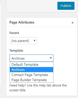 Create Custom Archive Page in WordPress