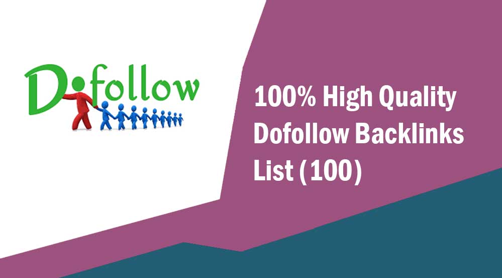 High Quality Dofollow Backlinks List
