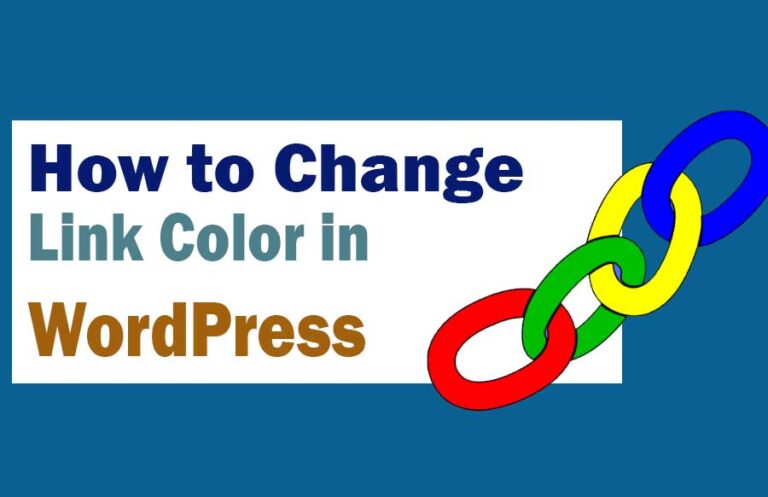 How to Change Link Color in WordPress