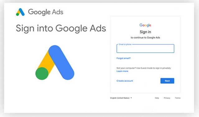 Google Ads sign in