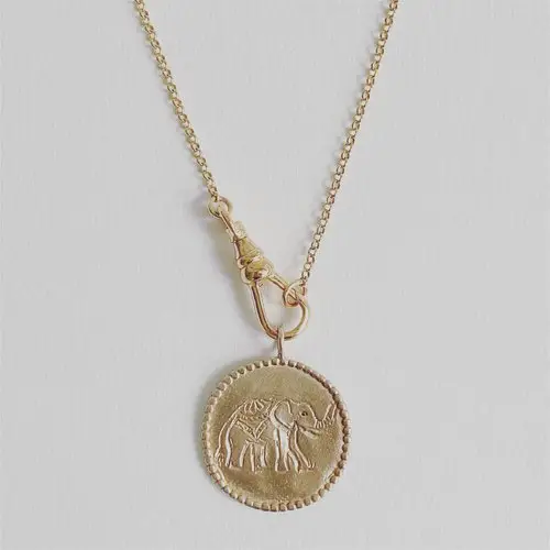 Kaitlan Collins Gold Medallion Necklace