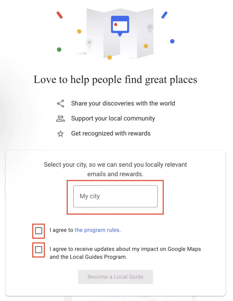 Joining the Google Local Guides Program
