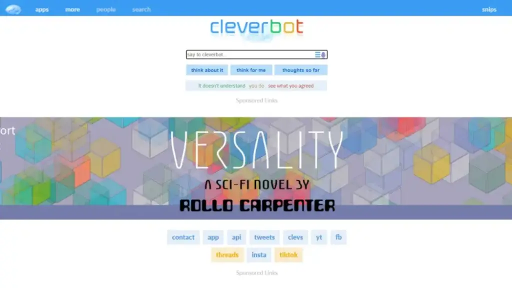 Cleverbot (Image from official website)