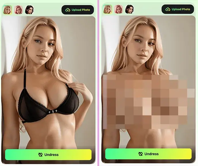 Undress AI - AI clothes remover tool (Image from offcial website)