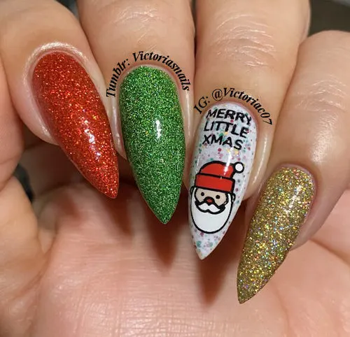 cute christmas nails