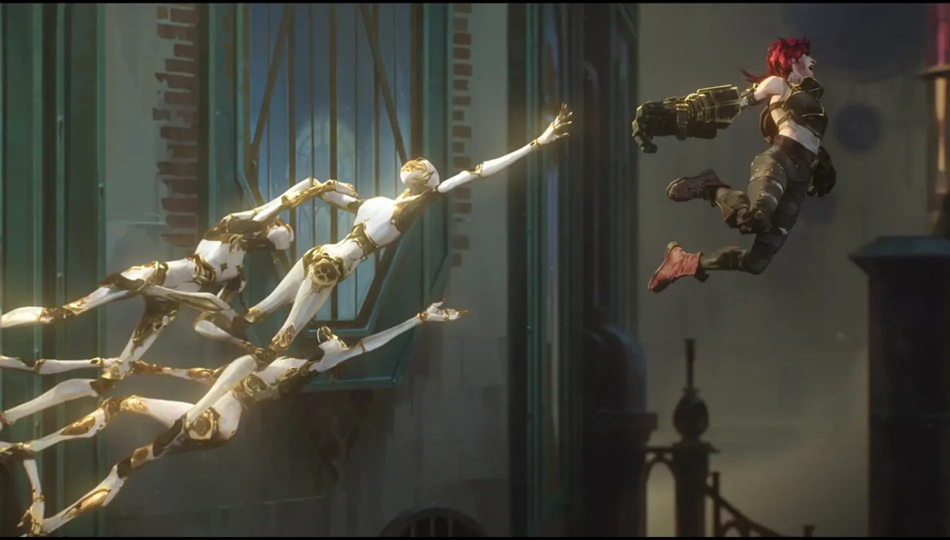 Attempting to dodge fan criticism of season 2 like... (Image credit: Netflix/Riot Games/Fortiche Production)