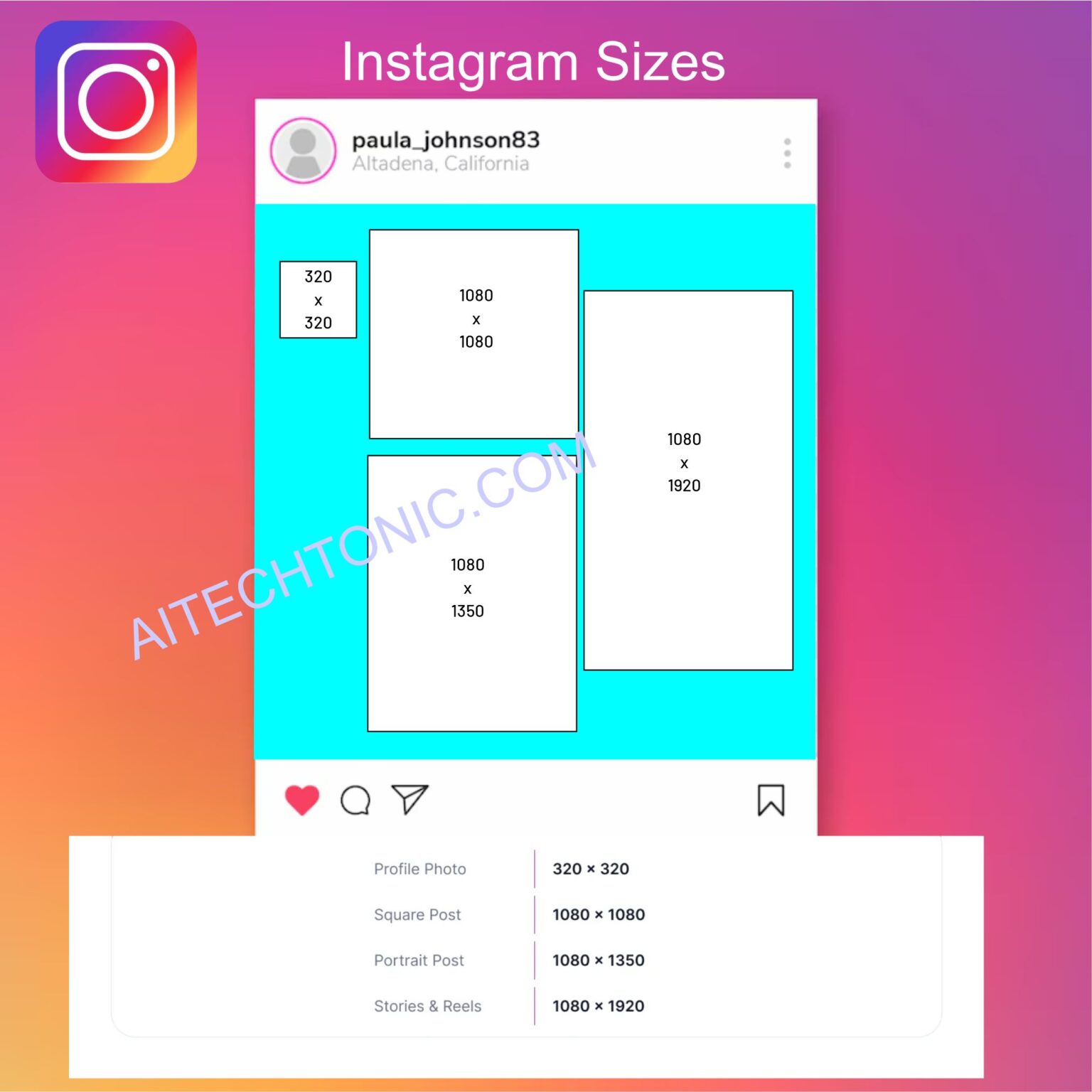 Best Instagram Post Sizes Guide 2026 visual data 8