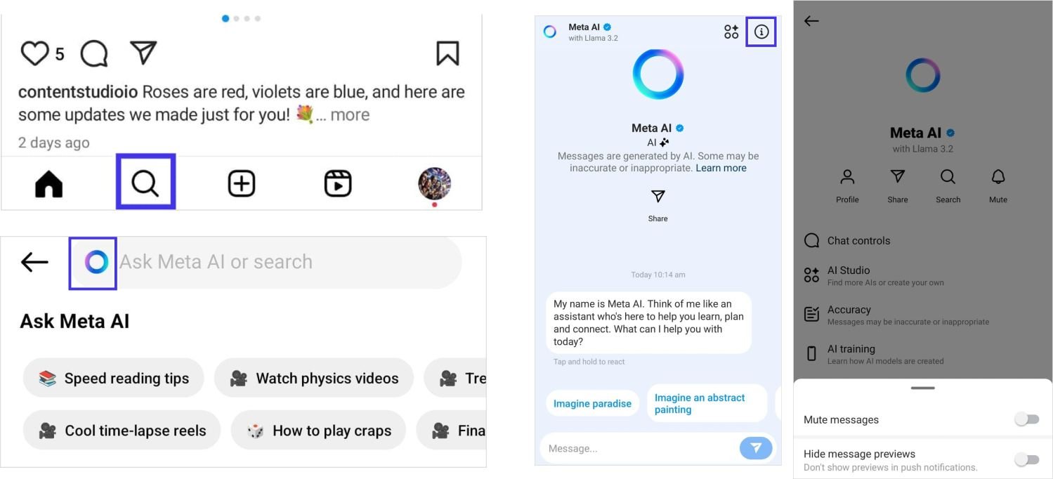 How to Turn Off Meta AI on Facebook, Instagram, and WhatsApp