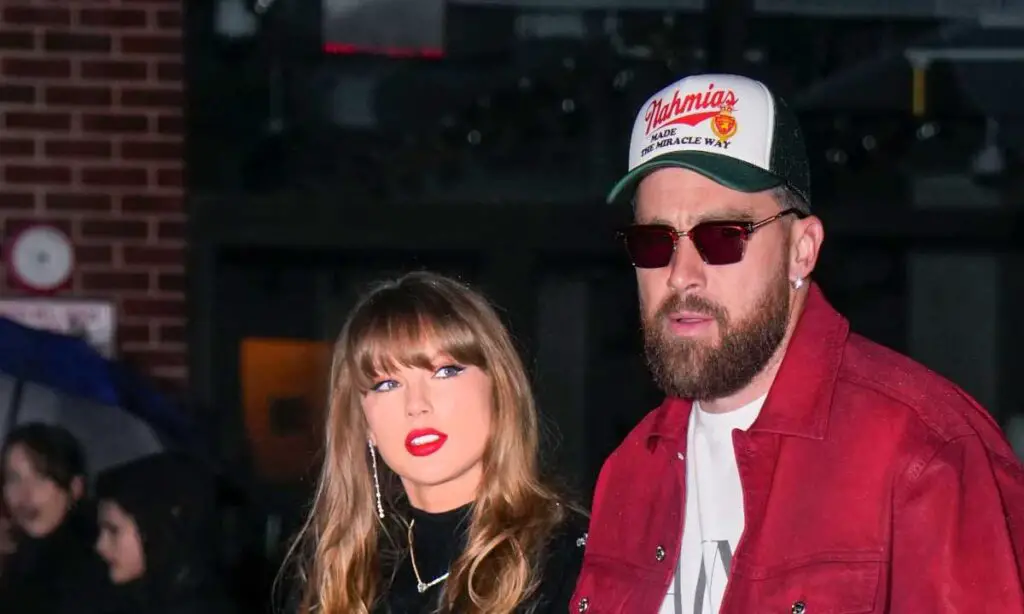 Taylor Swift and Travis Kelce on Monday
