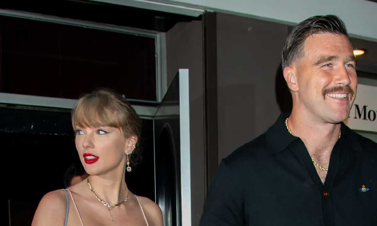 Taylor Swift and Travis Kelce on Monday