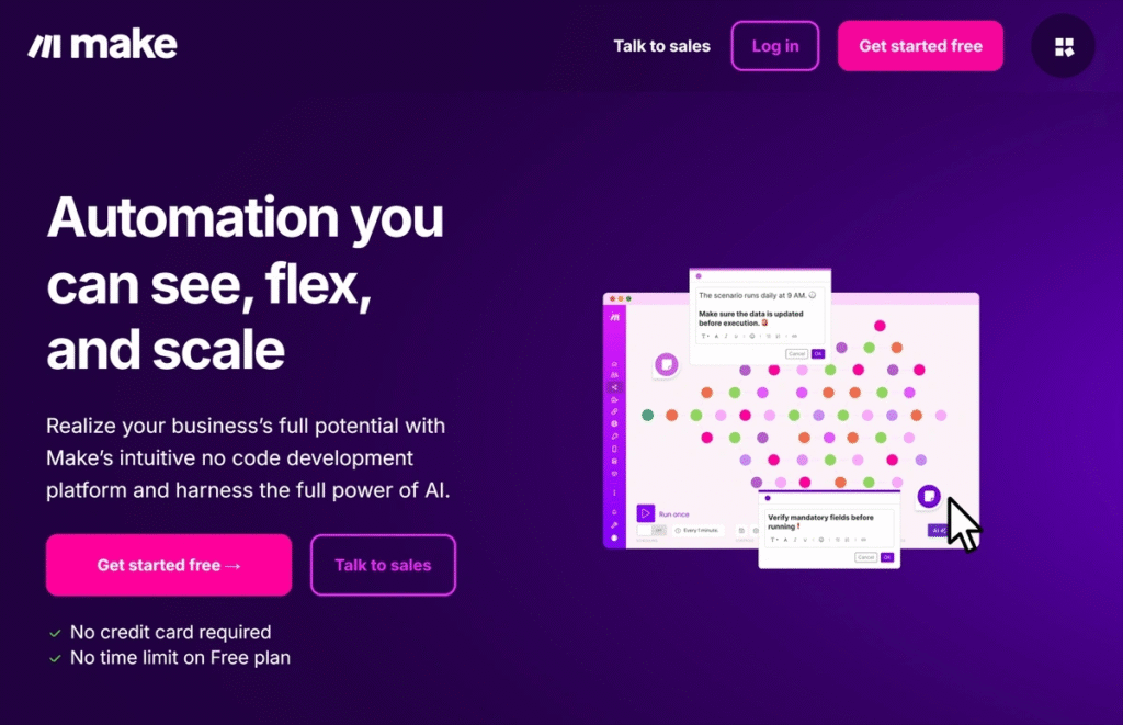 Make (Integromat): The Flexible Workflow Architect