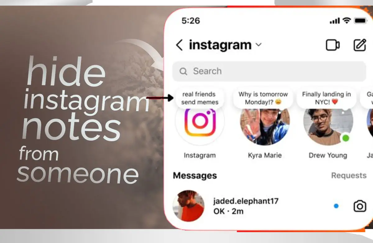 How to Hide Instagram Notes from Someone