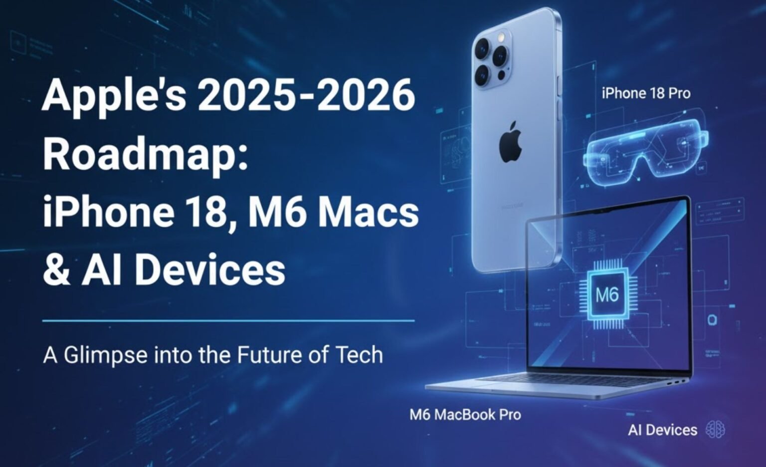 Apple S 2025 2026 Roadmap IPhone 18 M6 Macs AI Devices Aitechtonic Apples 2025-2026 Roadmap 1536x936 