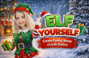 ELF Your Self Create XMAS Funny eCard Picture