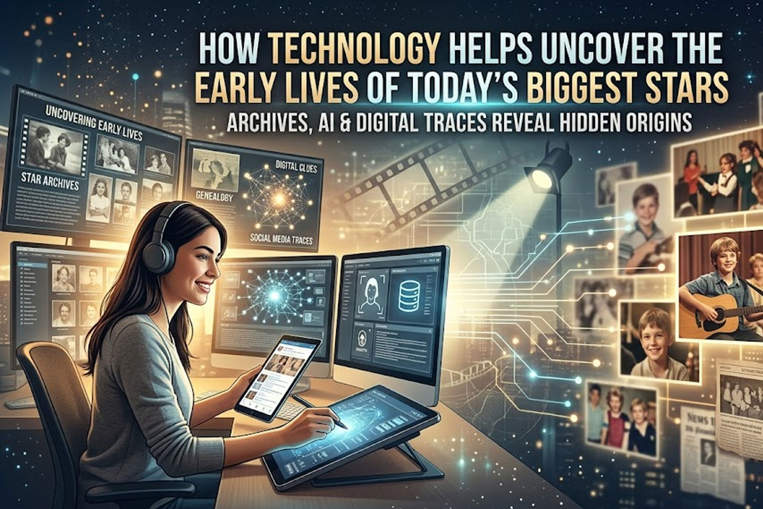 How Tech Reveals the Early Lives of Famous Stars