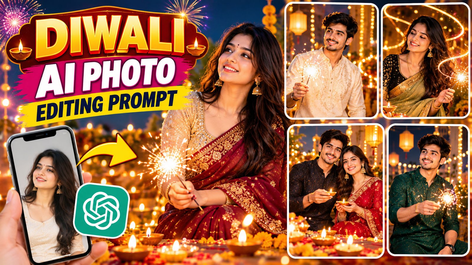 Diwali AI Photo Editing Prompt: Create Stunning Festive Photos with ...